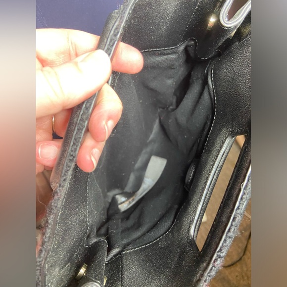 Rare Maje Knit Fringe Sweater Leather M Crossbody Bag - Picture 7 of 8